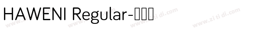 HAWENI Regular字体转换